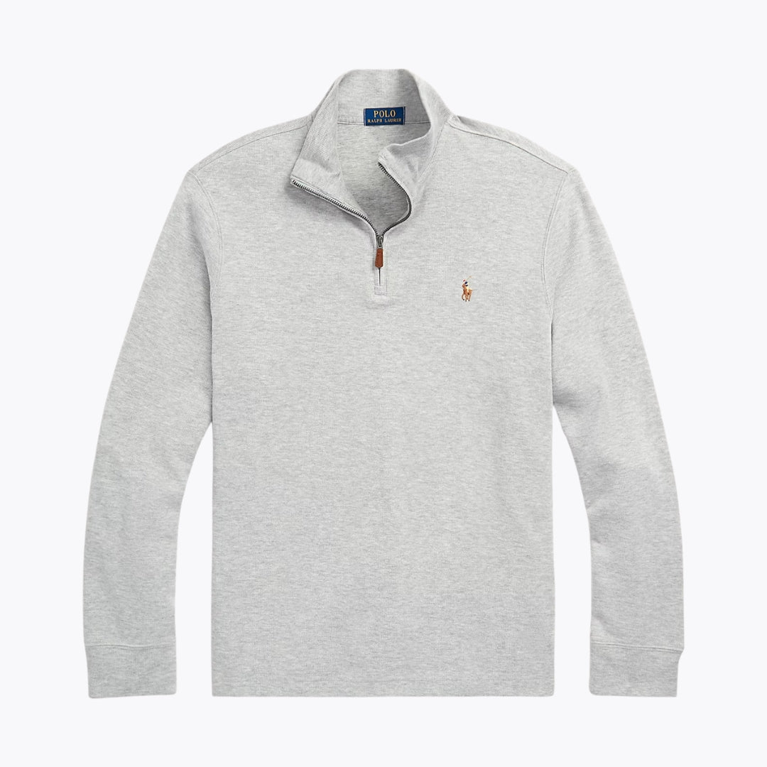 RL Estate-Rib Quarter-Zip Pullover