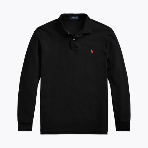 RL Mesh Long-Sleeve Polo Shirt