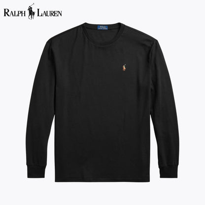 RL Classic Fit Soft Cotton Crewneck T-Shirt Black / S RL Classic Fit Soft Cotton Crewneck T-Shirt