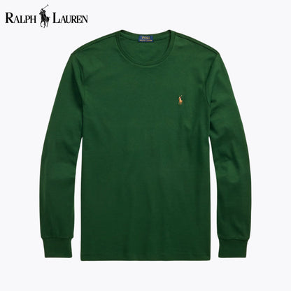 RL Classic Fit Soft Cotton Crewneck T-Shirt Pine Green / S RL Classic Fit Soft Cotton Crewneck T-Shirt