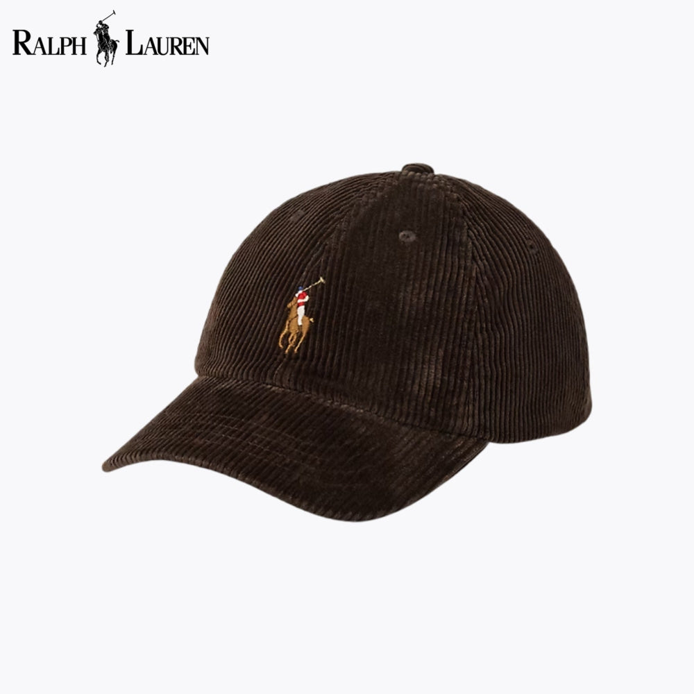 RL Corduroy Ball Cap Madison Brown RL Cotton Chino Ball Cap