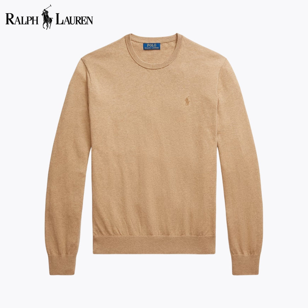 RL Cotton-Cashmere Crewneck Jumper Caramel / S RL Cotton-Cashmere Crewneck Jumper