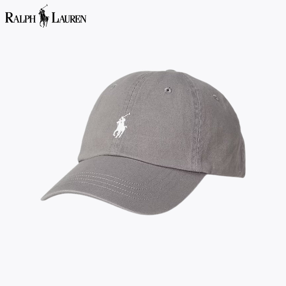 RL Cotton Chino Baseball Cap Grey RL Cotton Chino Baseball Cap
