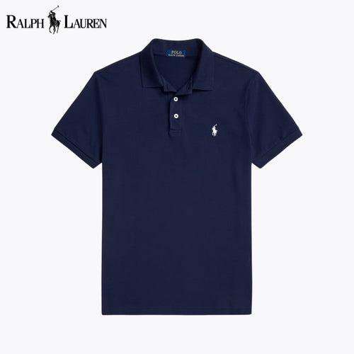 RL Custom Slim Fit Stretch Mesh Polo Shirt Blue Navy / S RL Custom Slim Fit Stretch Mesh Polo Shirt