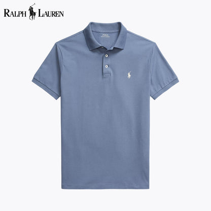 RL Custom Slim Fit Stretch Mesh Polo Shirt Blue / S RL Custom Slim Fit Stretch Mesh Polo Shirt