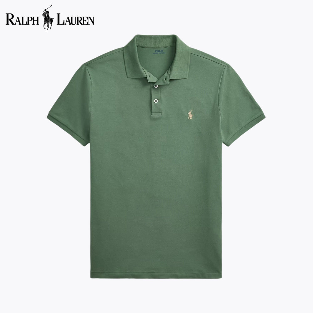RL Custom Slim Fit Stretch Mesh Polo Shirt Green / S RL Custom Slim Fit Stretch Mesh Polo Shirt