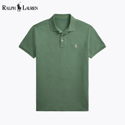 RL Custom Slim Fit Stretch Mesh Polo Shirt Green / S RL Custom Slim Fit Stretch Mesh Polo Shirt
