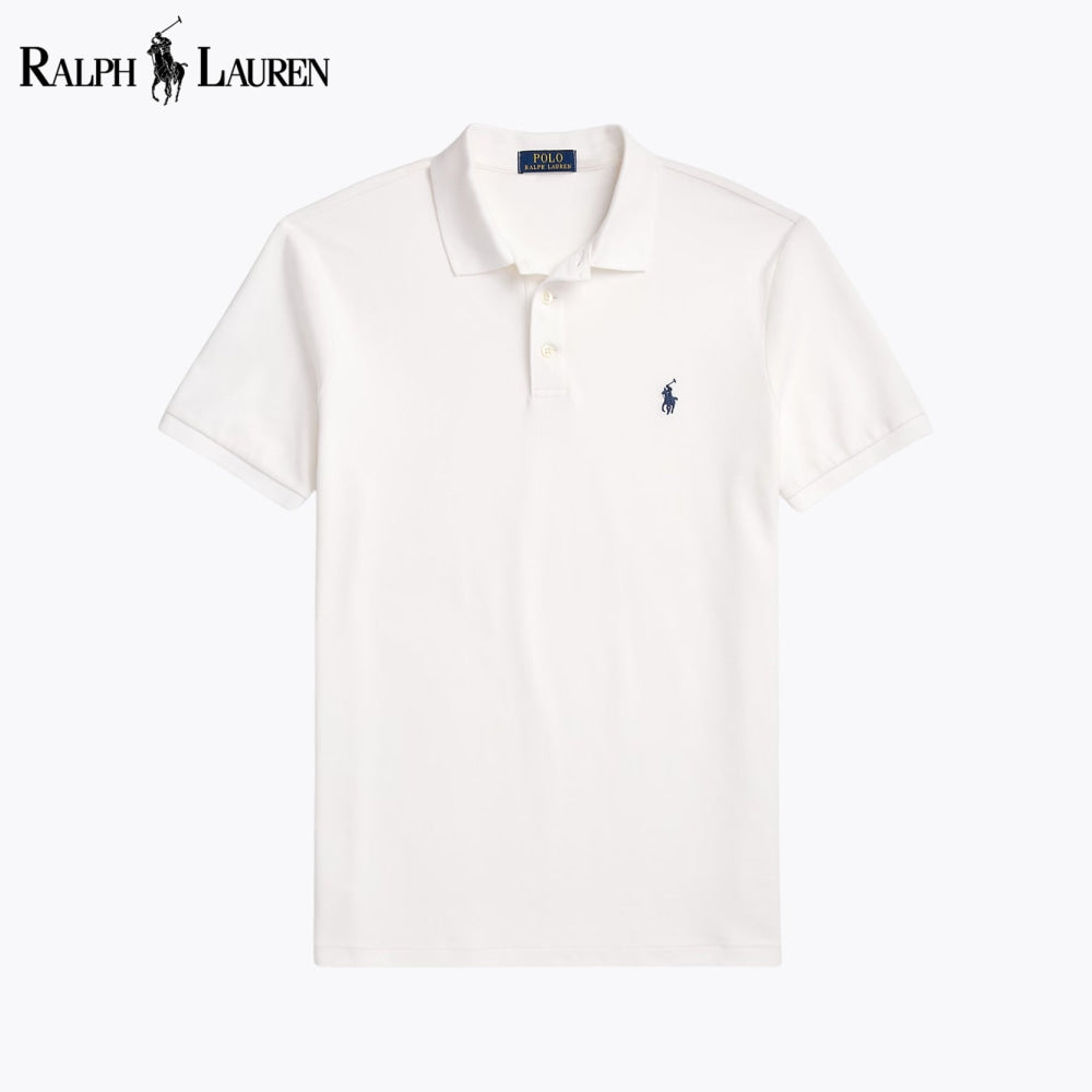 RL Custom Slim Fit Stretch Mesh Polo Shirt White / S RL Custom Slim Fit Stretch Mesh Polo Shirt