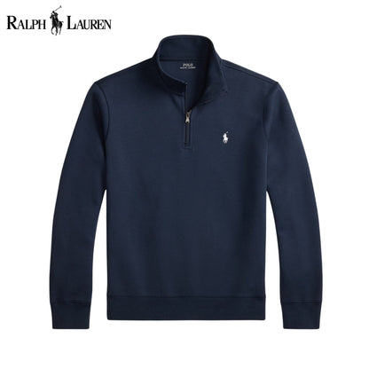 RL Double-Knit Mockneck Pullover Aviator Navy / S RL Double-Knit Mockneck Pullover