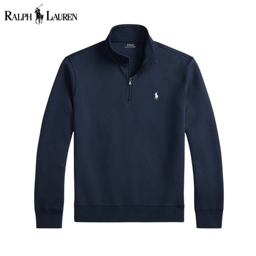 RL Double-Knit Mockneck Pullover Aviator Navy / S RL Double-Knit Mockneck Pullover