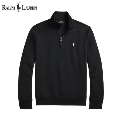 RL Double-Knit Mockneck Pullover Black / S RL Double-Knit Mockneck Pullover