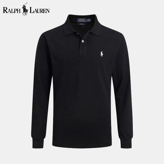 RL Long Slim Fit Dress Shirt Black / S RL Long Slim Fit Dress Shirt